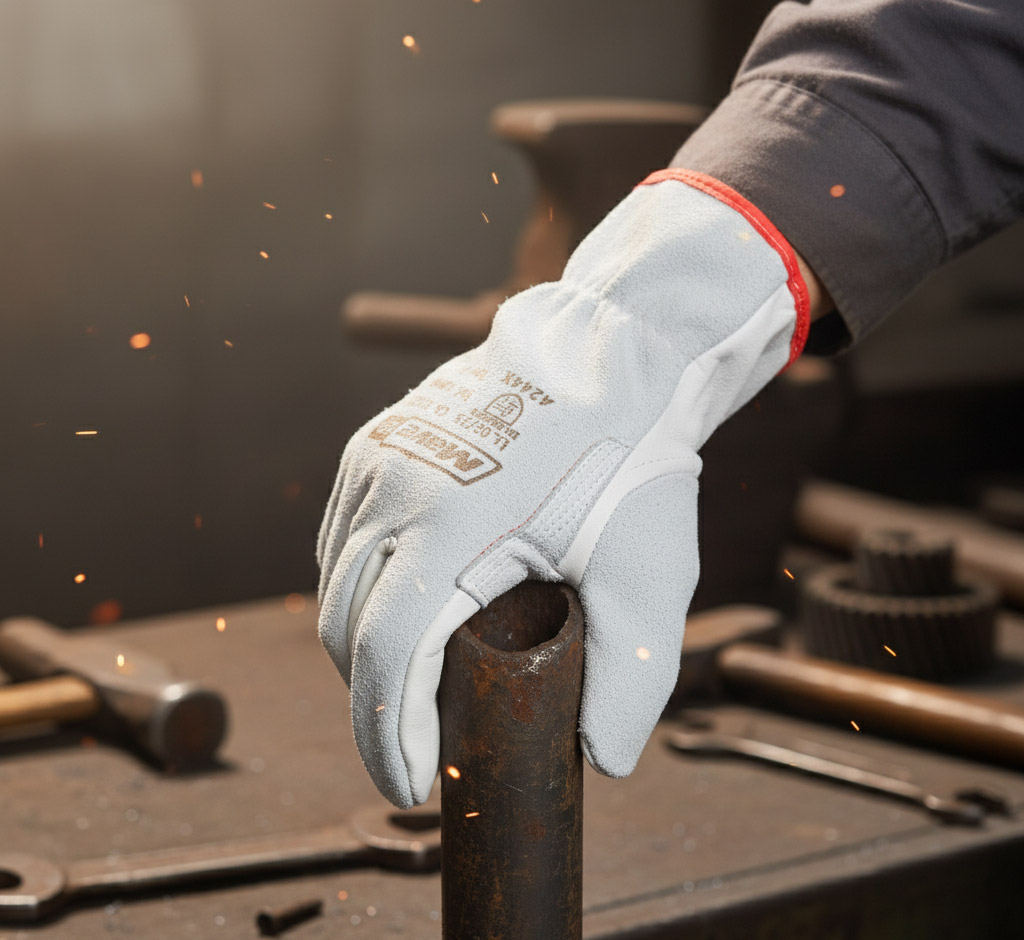 Luva Mista (Vaqueta + Raspa) - Imagem 4